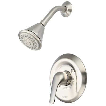 Pioneer Industries Single Handle Shower Trim Set in PVD Brushed Nickel T-4LG300-BN